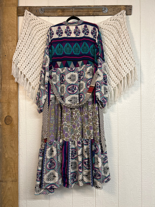 Rasgulla Sari Luminous Maxi Dress 0226 231