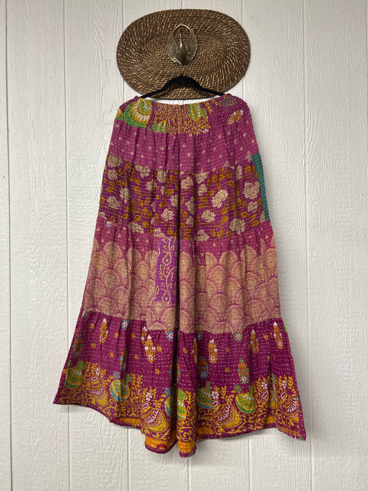Pareo Kantha Lotus Maxi Skirt 0826 102