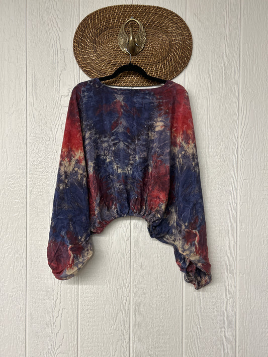 Crepe Sari Luna Crop Top 0126 159