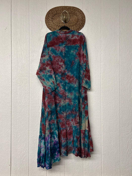 Crepe Sari Dahlia Duster Dress 0326 158