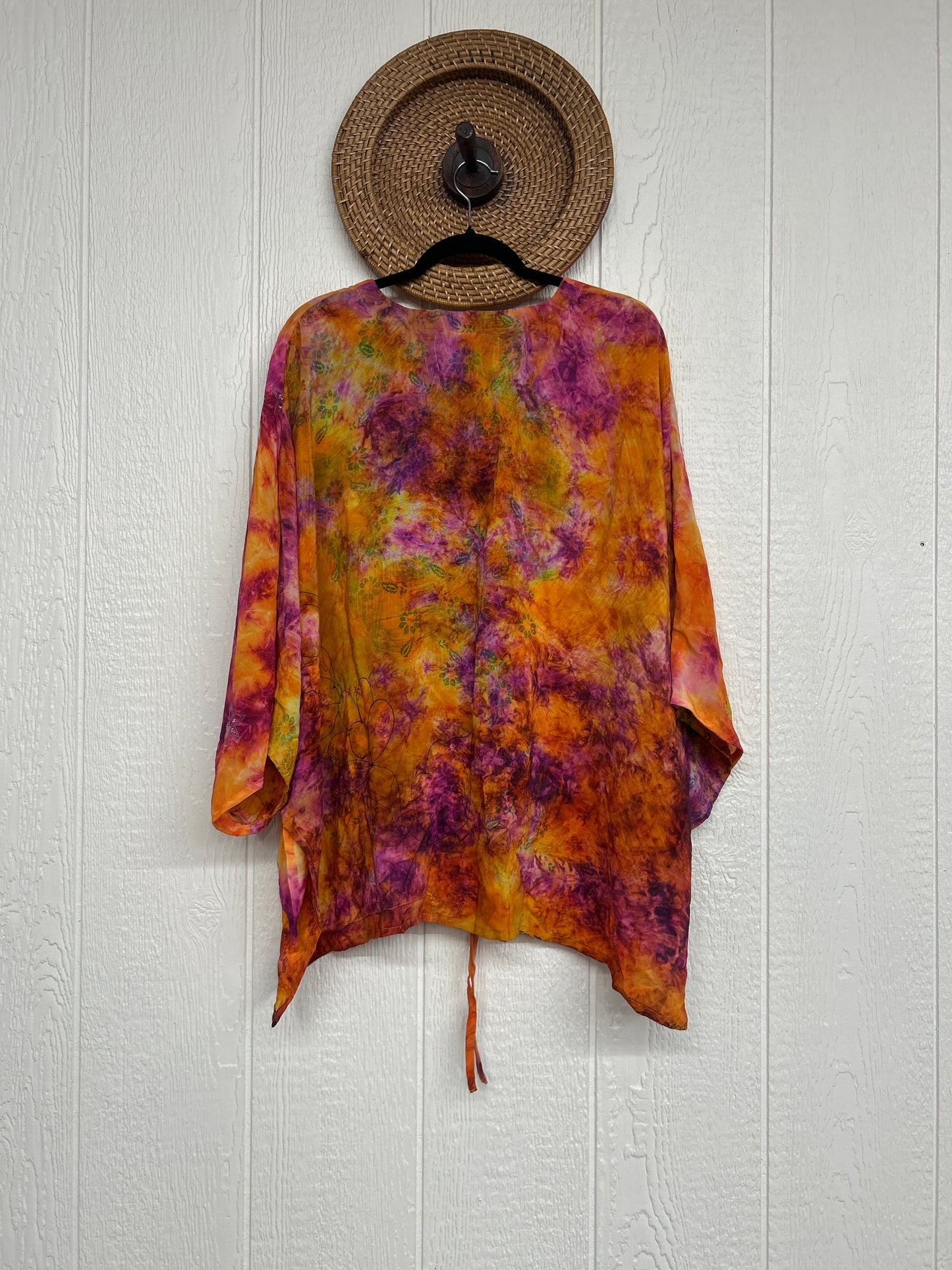 Crepe Sari Hi Lo Butterfly Top 0726 083
