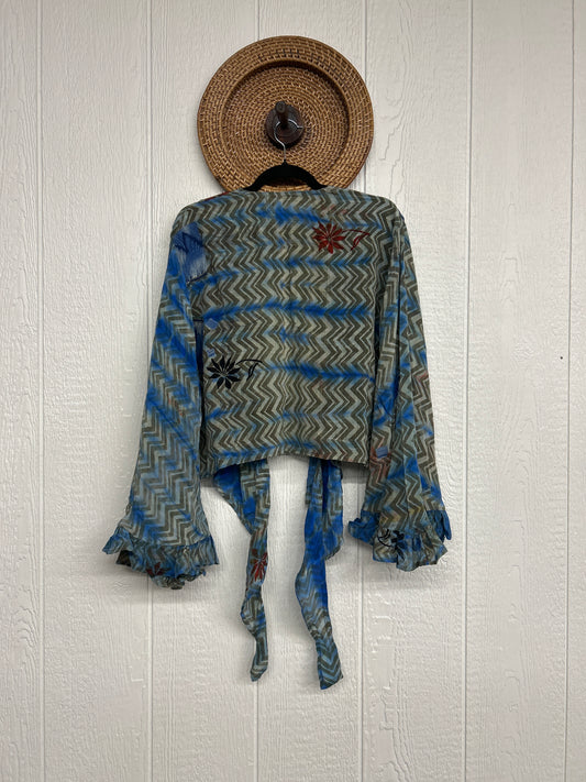 Crepe Sari Zeppelin Crop Shrug 0426 272