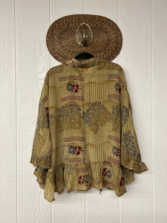 Crepe Sari Wild Rose Top 1225 199