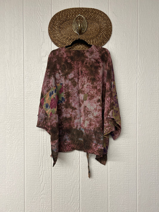 Crepe Sari Hi Lo Butterfly Top 0726 172