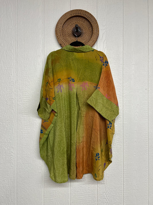 Crepe Sari Free To Be Button Down 0626 184