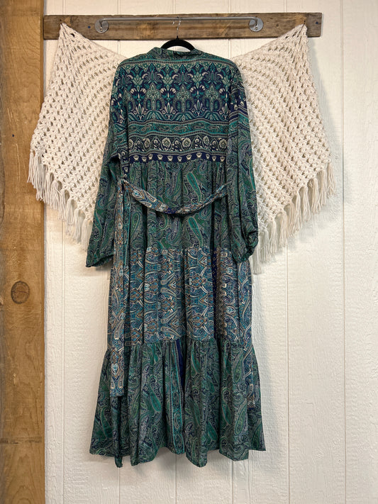 Rasgulla Sari Luminous Maxi Dress 0226 228