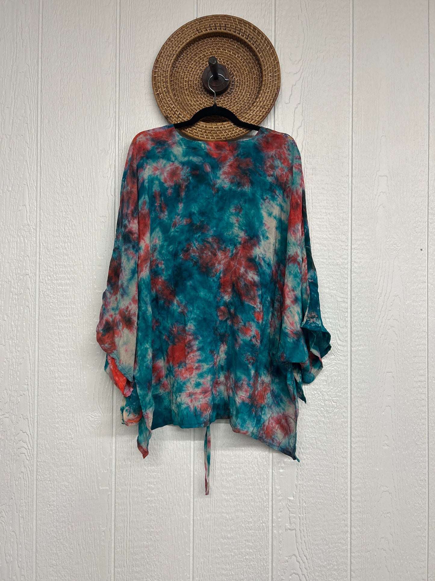 Crepe Sari Hi Lo Butterfly Top 0726 025