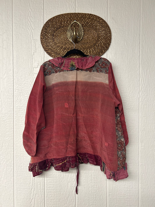 Crepe Sari Ruffle Daisy Blouse 0226 204