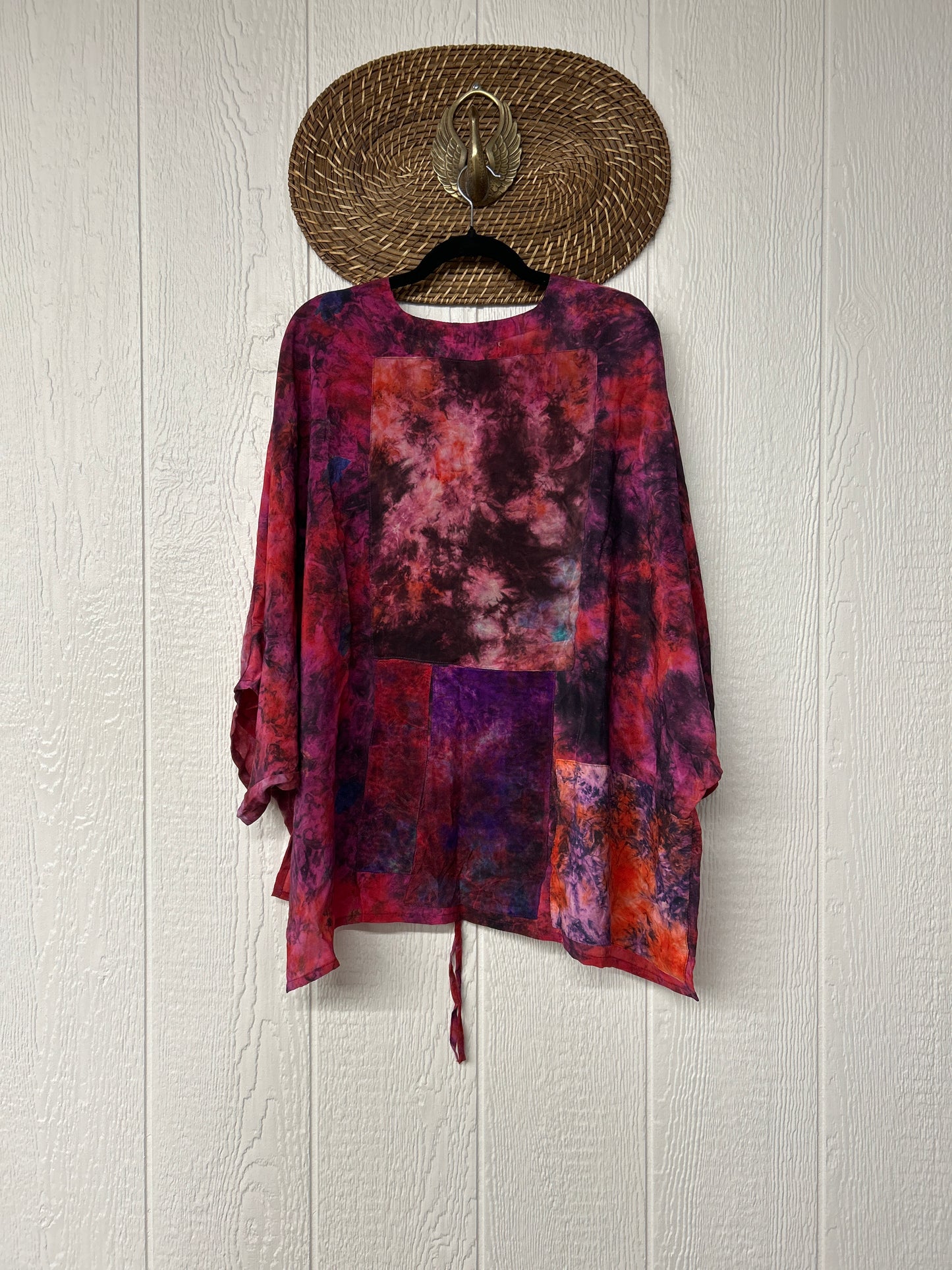 Crepe Sari Hi Lo Butterfly Top 0726 164