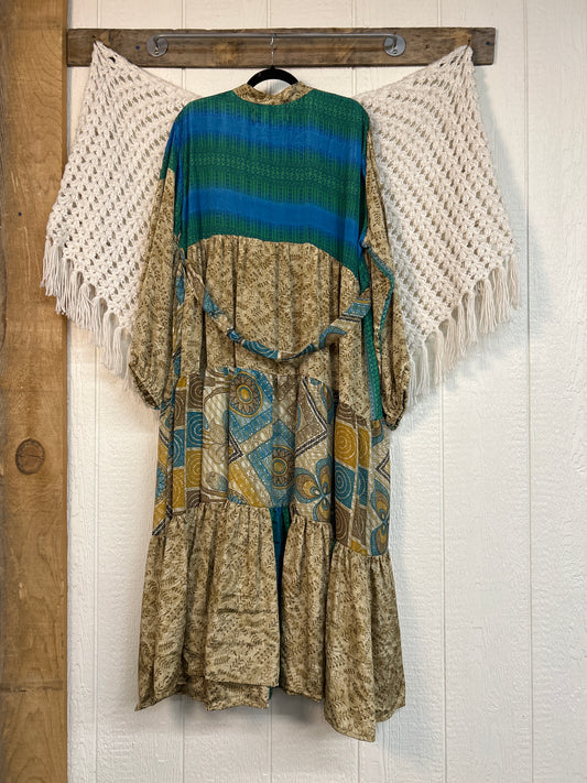 Rasgulla Sari Luminous Maxi Dress 0226 264