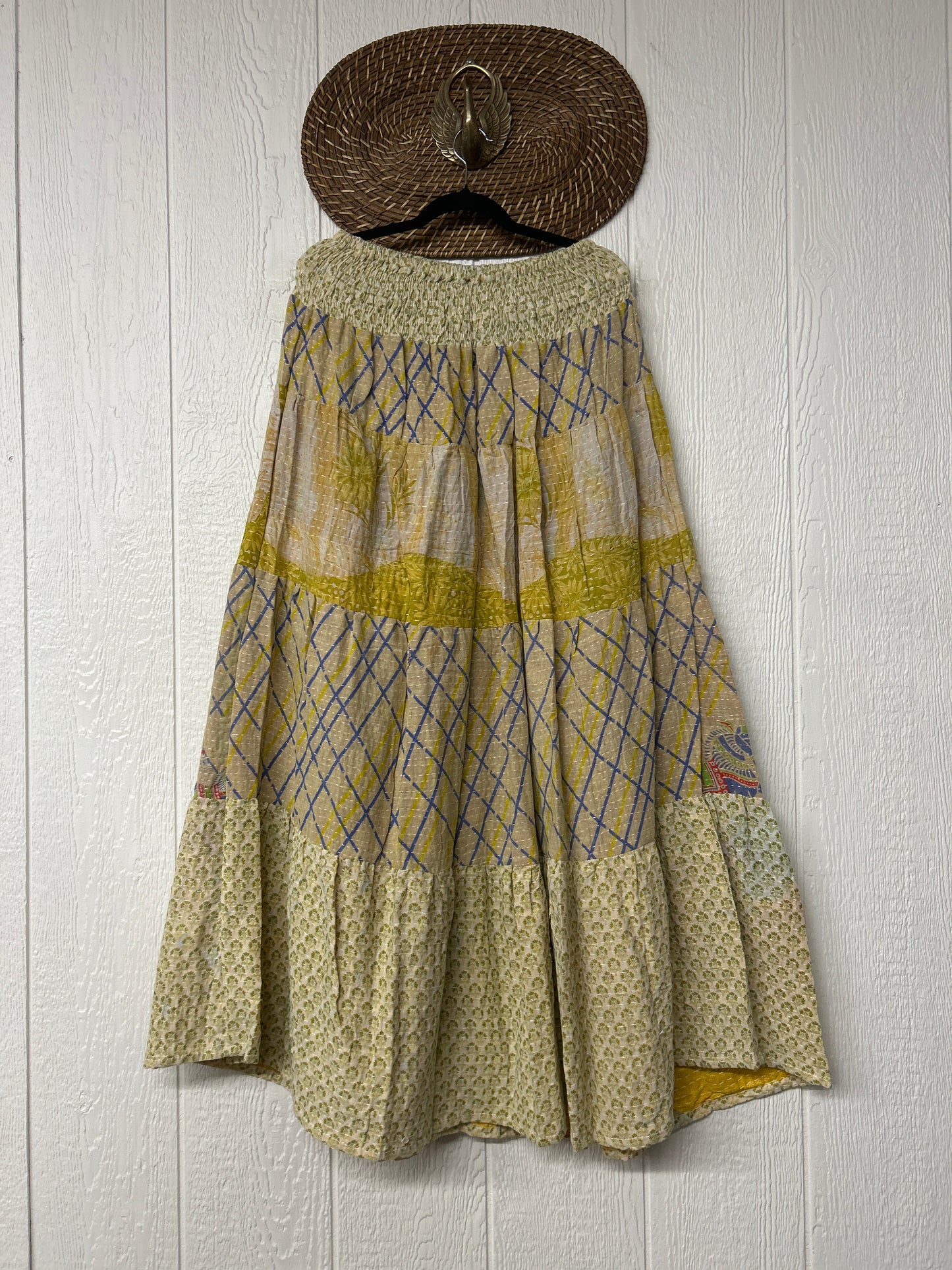 Pareo Kantha Lotus Maxi Skirt 0826 109