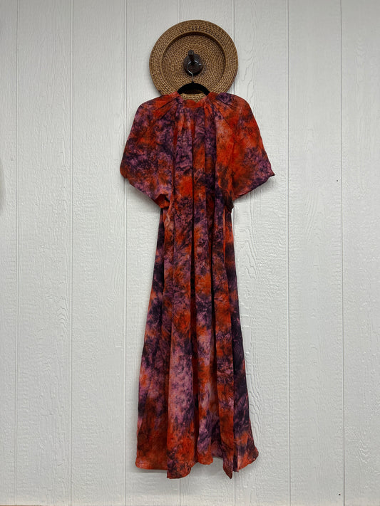 Crepe Sari Summer Woodstock Duster 0626 007