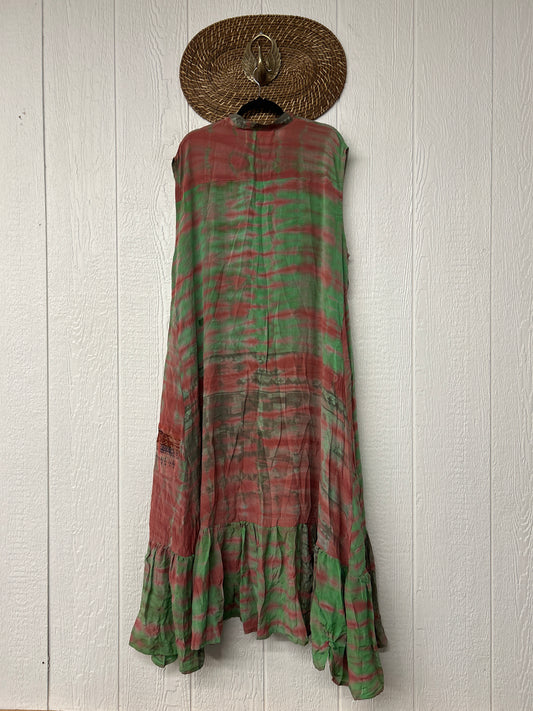 RETAIL Crepe Sari Summer Dahlia Duster 0726 108