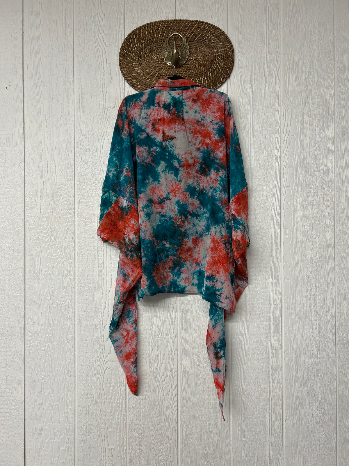 Crepe Sari Summer Nirvana Button Down 0626 060