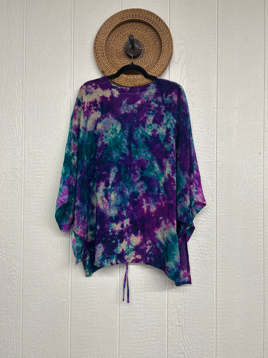 Crepe Sari Hi Lo Butterfly Top 0726 094