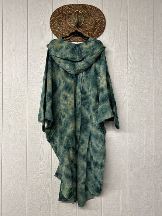 Pareo Kantha Poetic Hoodie Maxi 0526 002