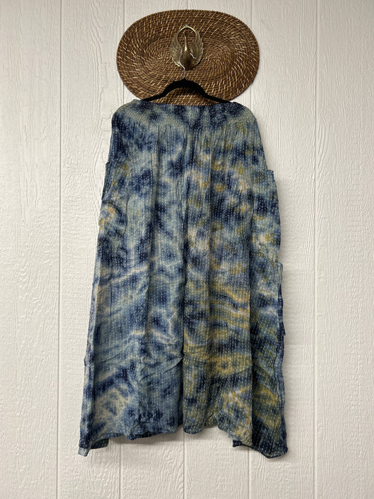 Pareo Kantha Butterfly Cargo Skirt 0526 021