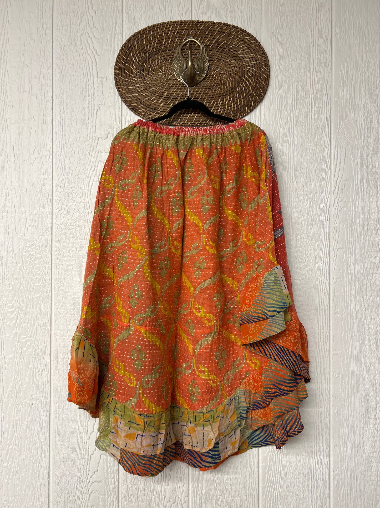 Pareo Kantha Wild Rose Skirt 0426 038