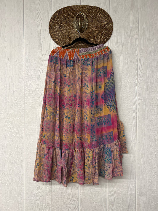 Crepe Sari Dahlia Skirt 1026 219