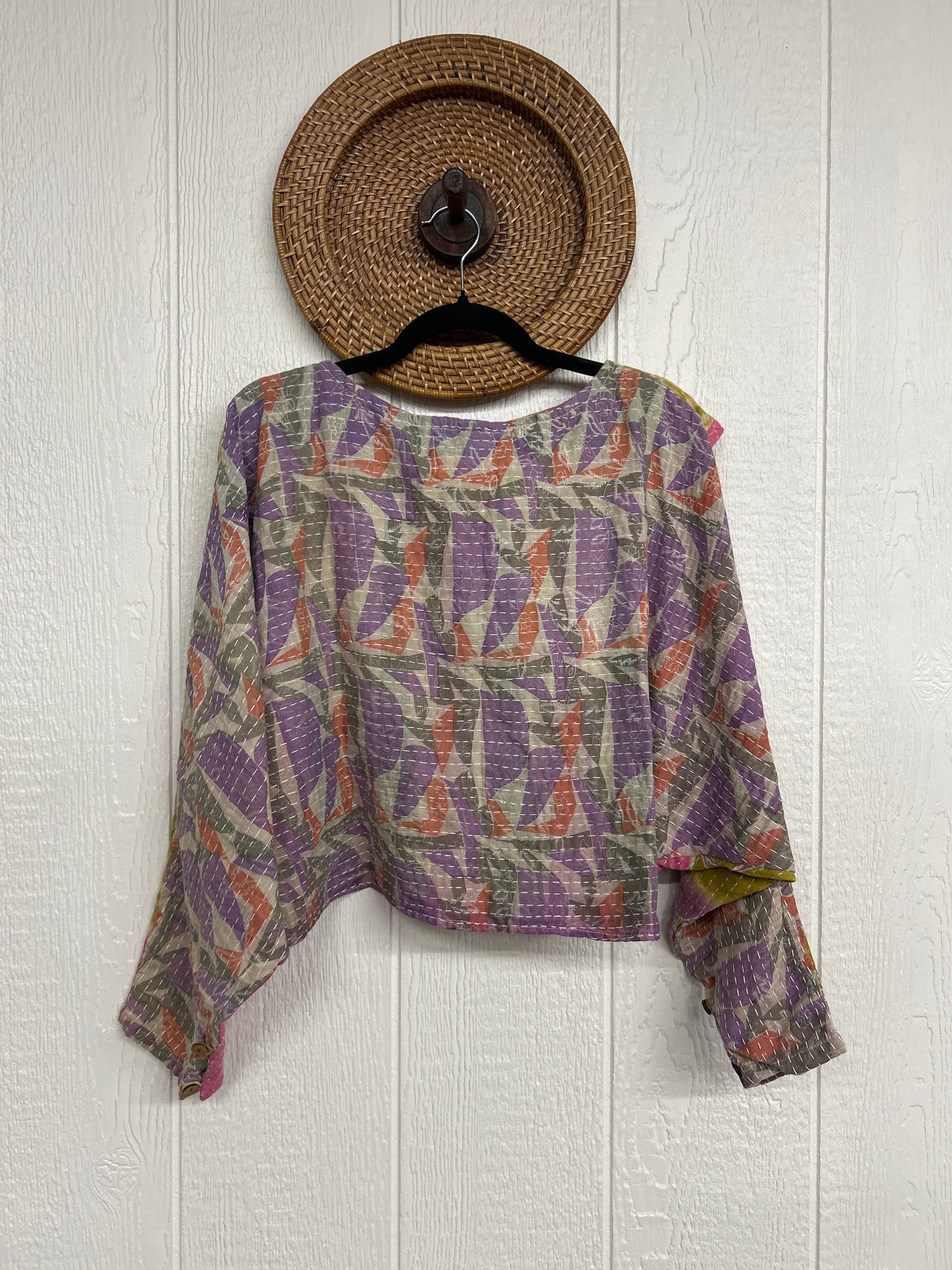 Pareo Kantha In Bloom Cropped Pullover 0326 002
