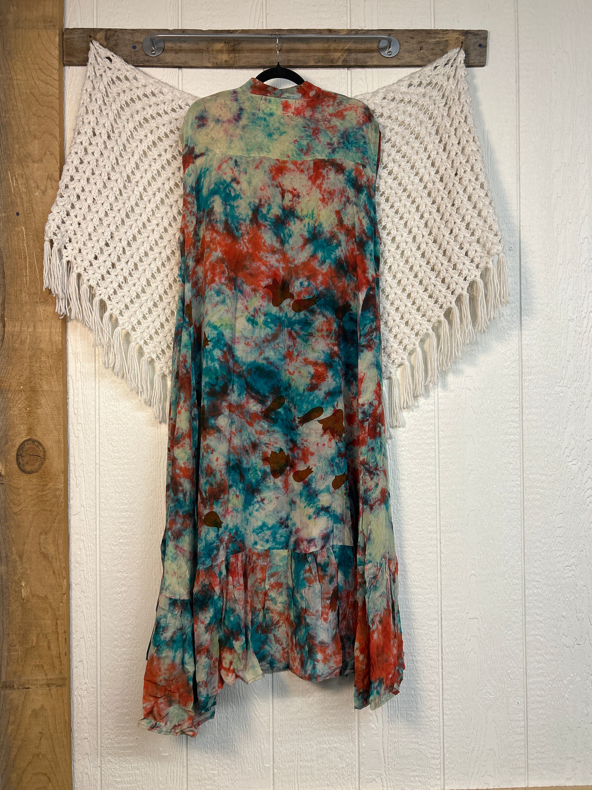 Crepe Sari Summer Dahlia Duster 0726 202
