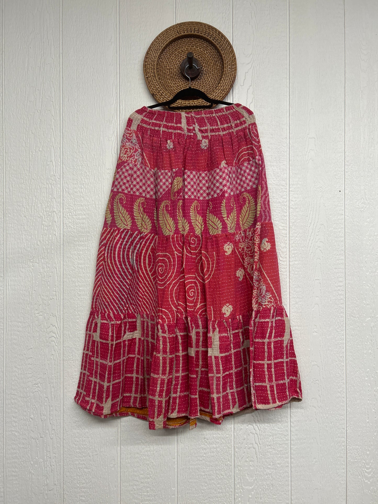 Pareo Kantha Lotus Maxi Skirt 0826 013