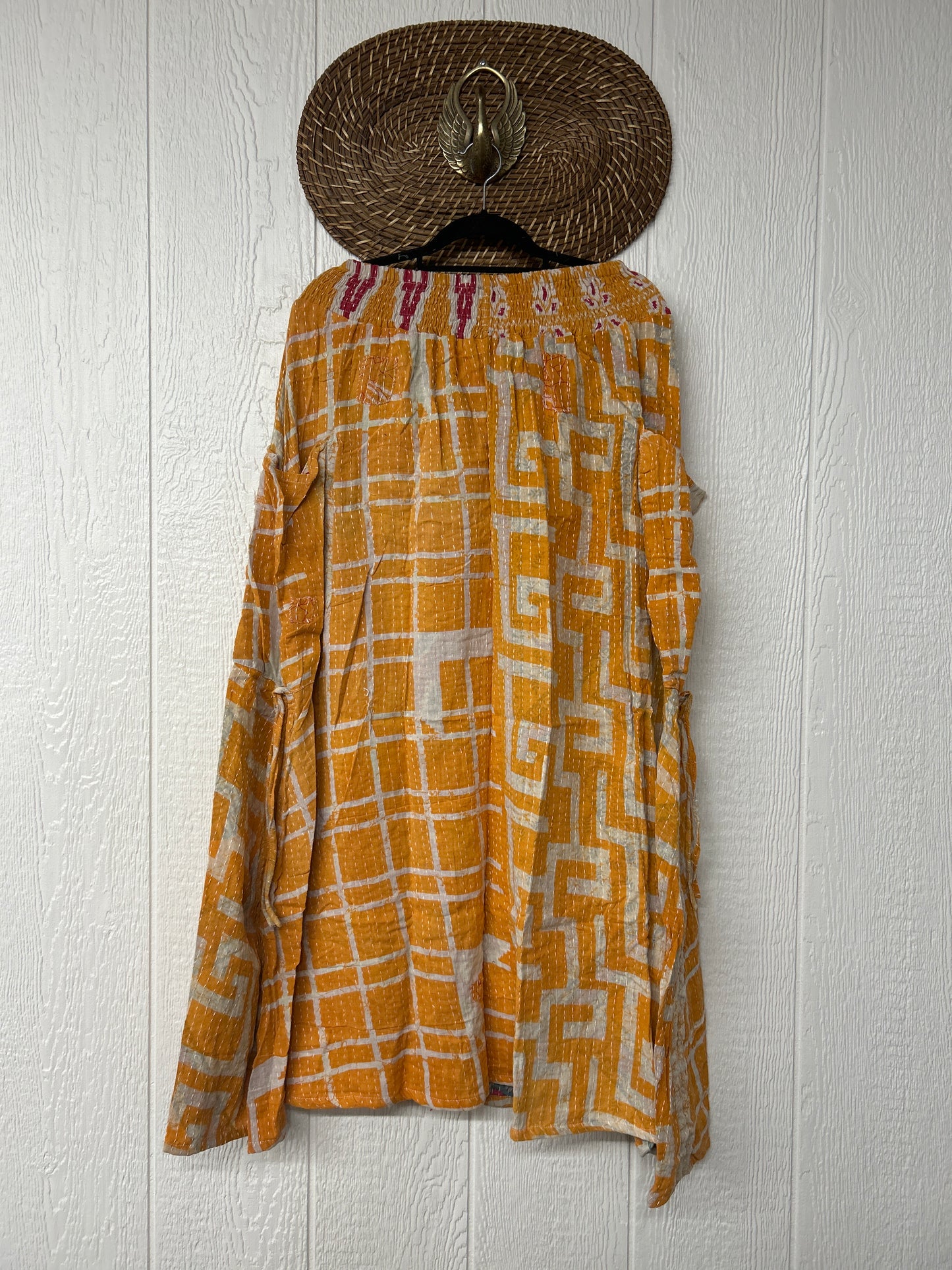 Pareo Kantha Butterfly Cargo Skirt 0426 031
