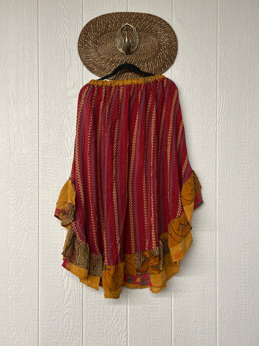 Crepe Wild Rose Skirt 1025 159