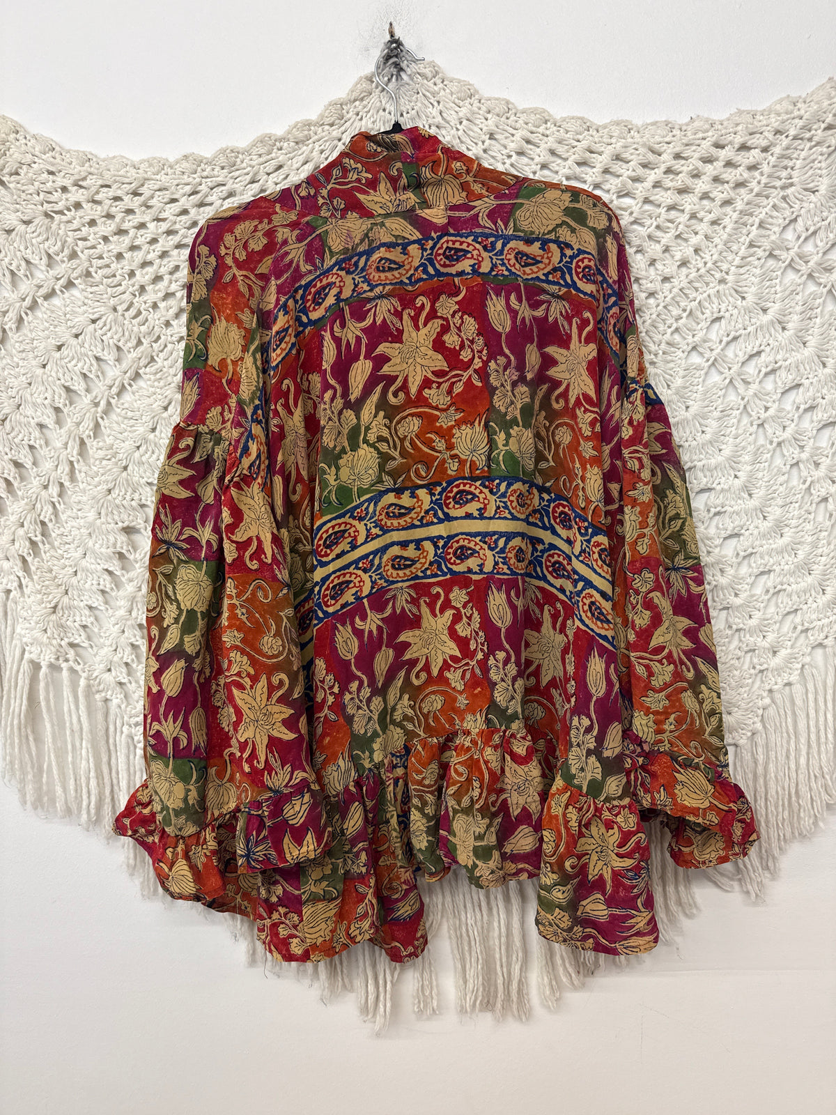 Crepe Sari Wild Rose Top L0926 002
