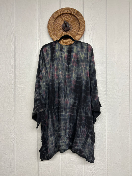 Aura Edit Crepe Sari Gaia Split Tunic 0726 006