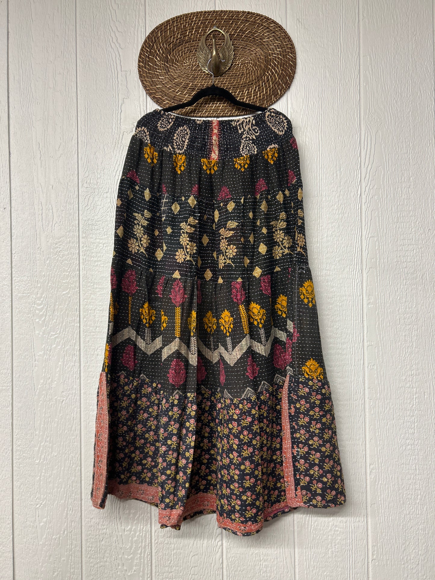 Pareo Kantha Lotus Maxi Skirt 0826 122
