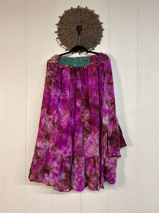 Crepe Sari Dahlia Skirt 1026 202
