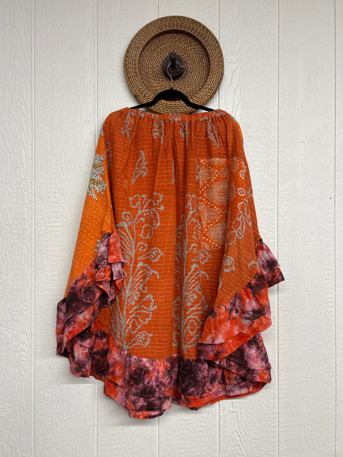 Pareo Kantha Wild Rose Skirt 0426 153