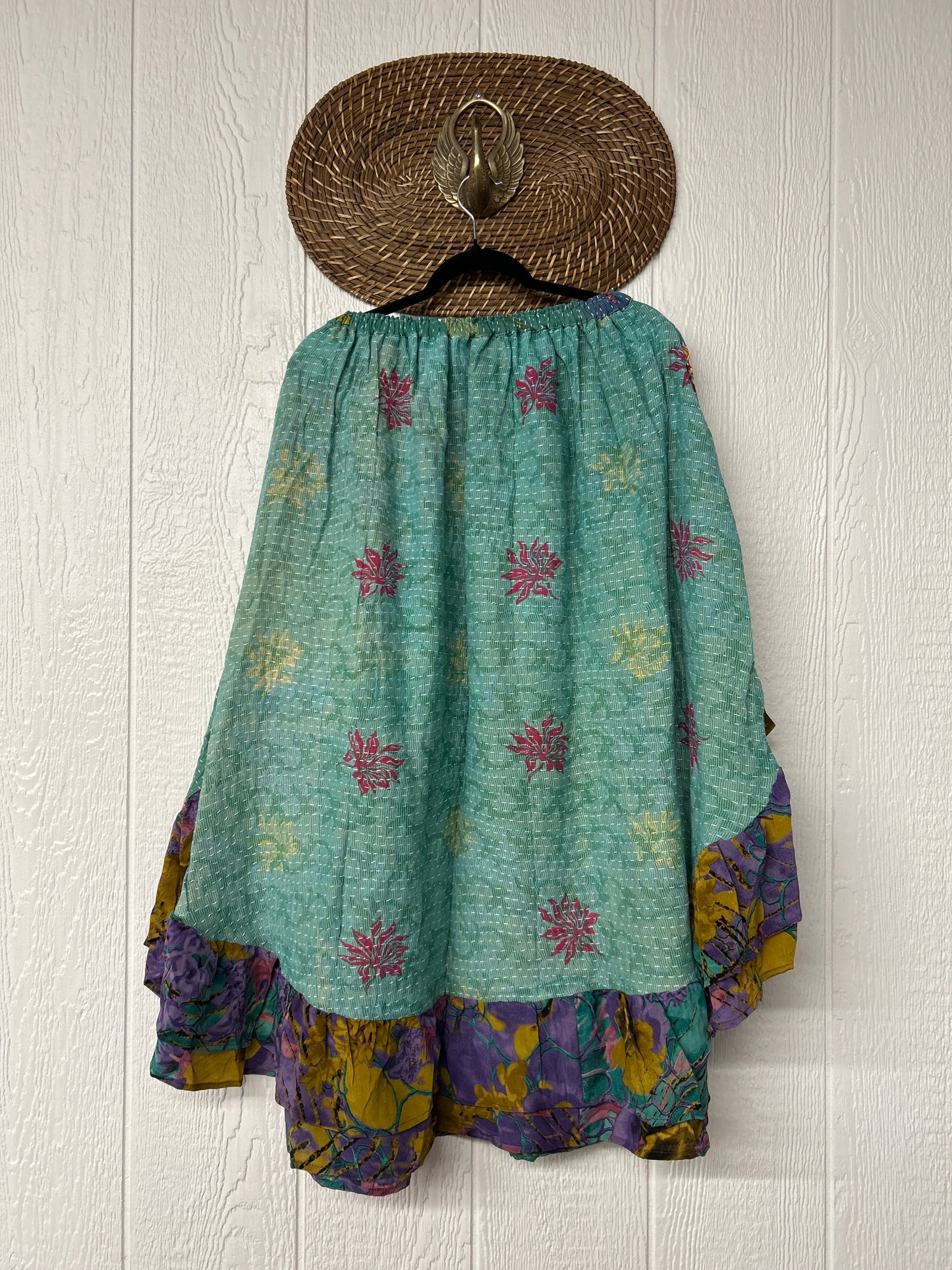 Pareo Kantha Wild Rose Skirt 0426 055