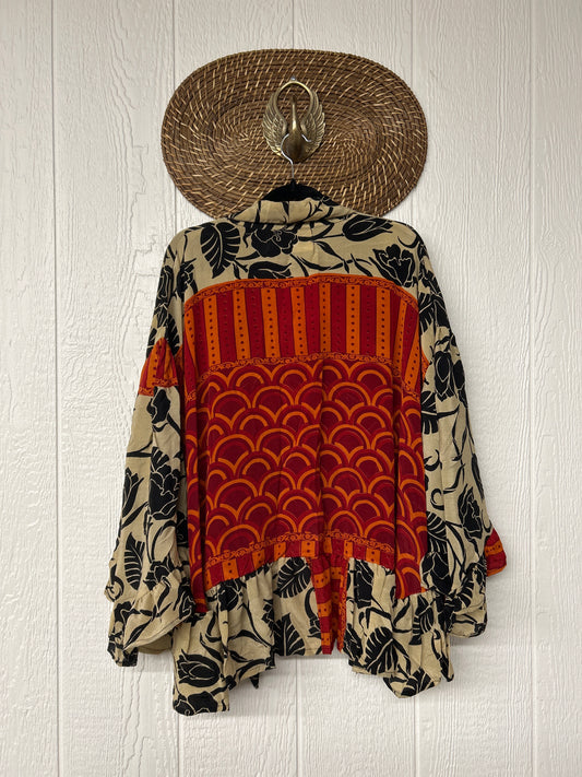 Crepe Sari Wild Rose Top 1225 165