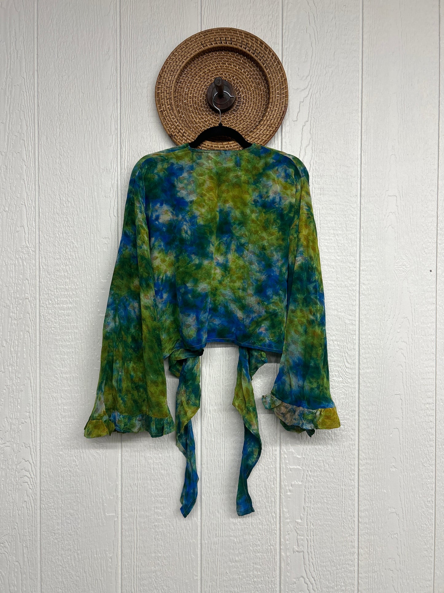 Crepe Sari Zeppelin Crop Shrug 0426 195