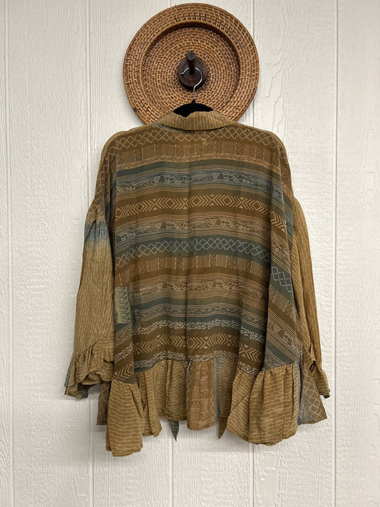 Crepe Sari Wild Rose Top 1225 113