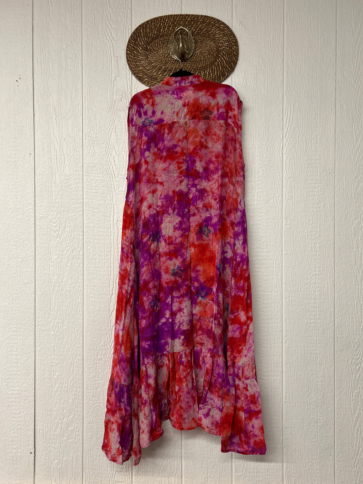 Crepe Sari Summer Dahlia Duster 0726 033