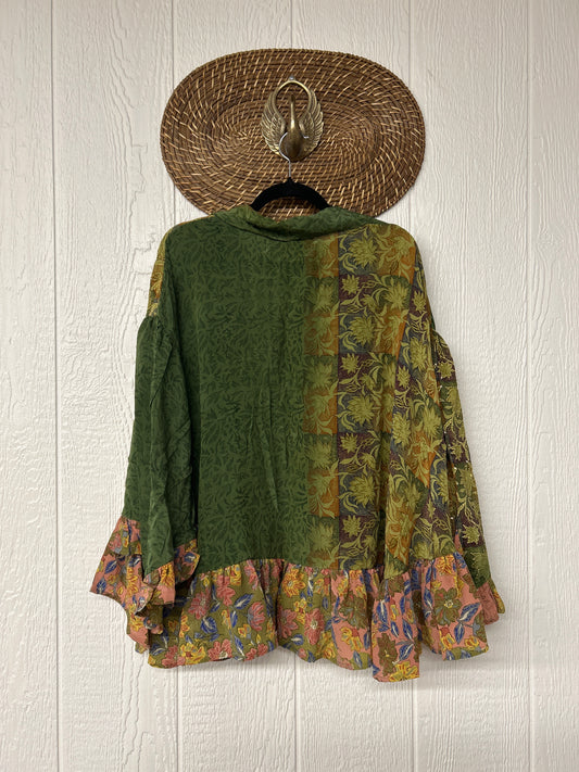 Crepe Sari Wild Rose Top 1225 223