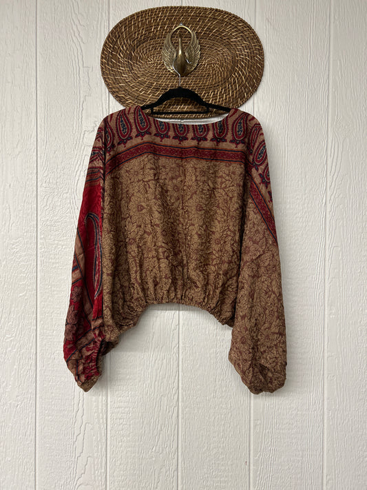 Crepe Sari Luna Crop Top 0126 161