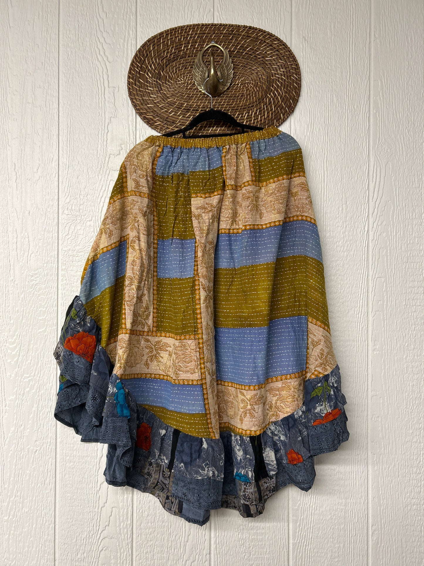 Pareo Kantha Wild Rose Skirt 0426 057