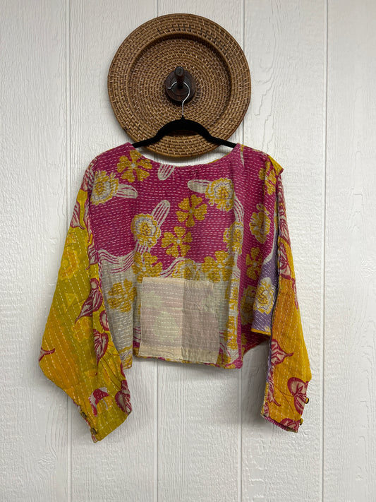 Pareo Kantha In Bloom Cropped Pullover 0326 015