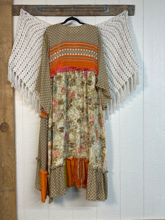 Rasgulla Sari Rhiannon Kimono 0826 095