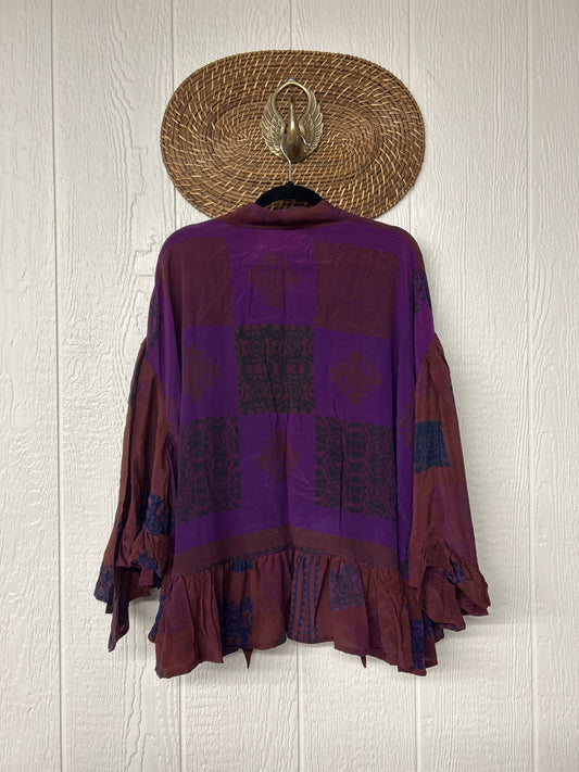 Crepe Sari Wild Rose Top 1225 150