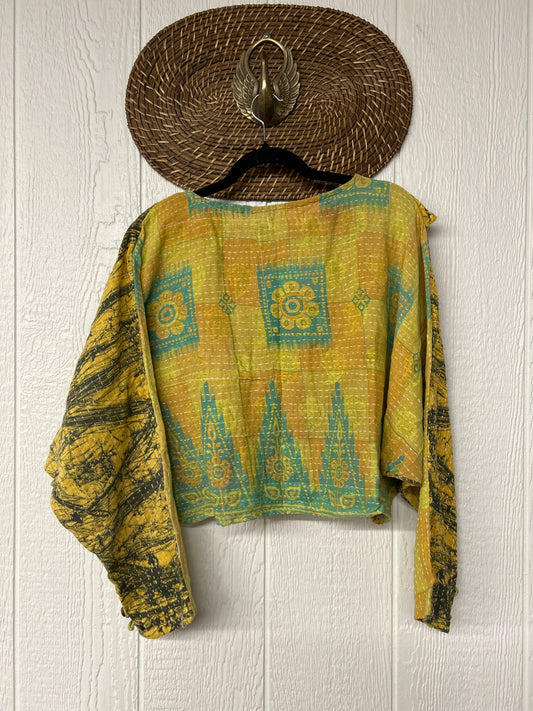 Pareo Kantha In Bloom Cropped Pullover 0326 251