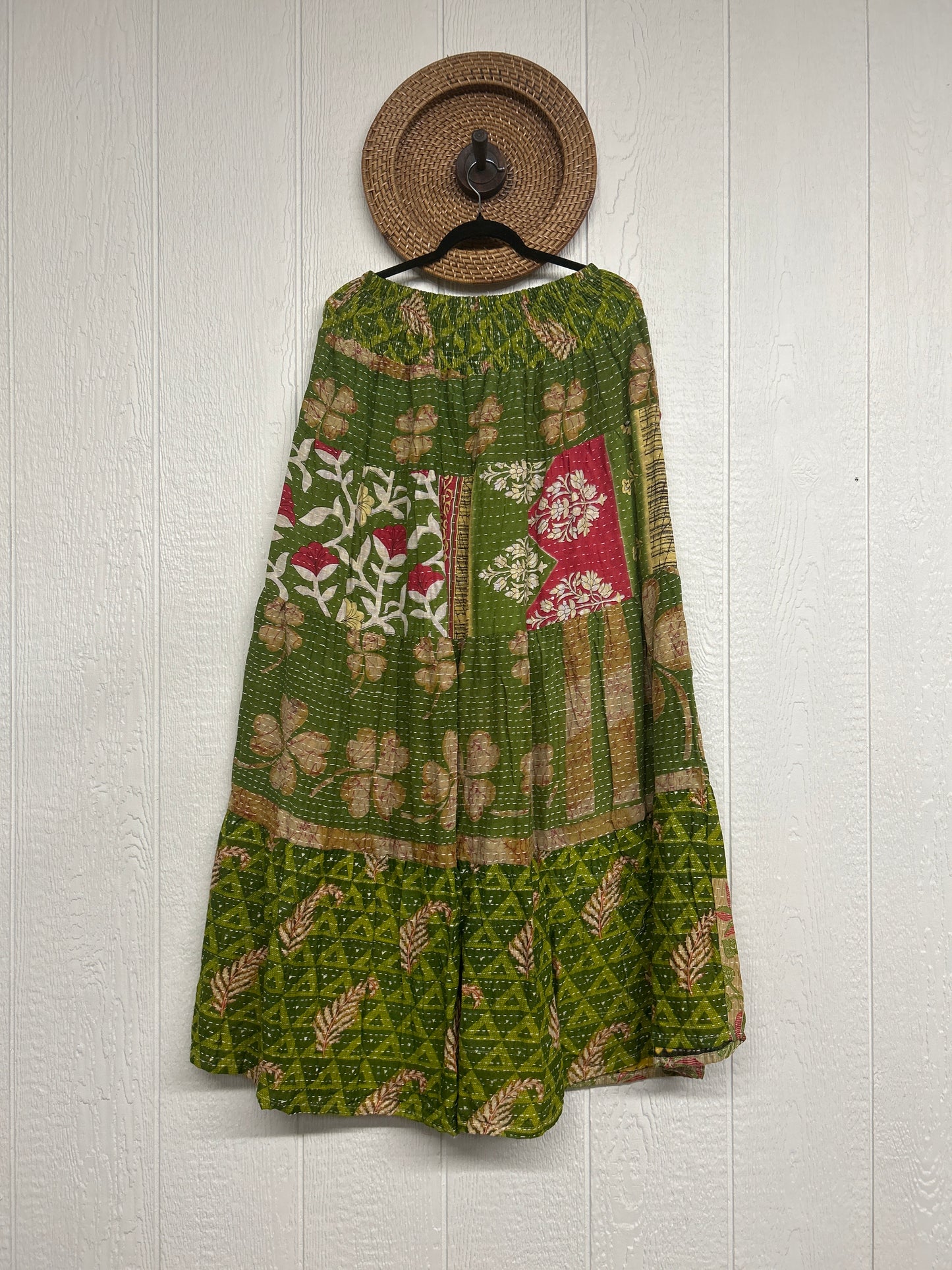 Pareo Kantha Lotus Maxi Skirt 0826 073