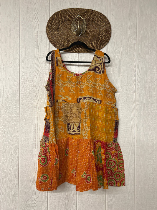 Kantha Meadow Mini Dress 0625 220