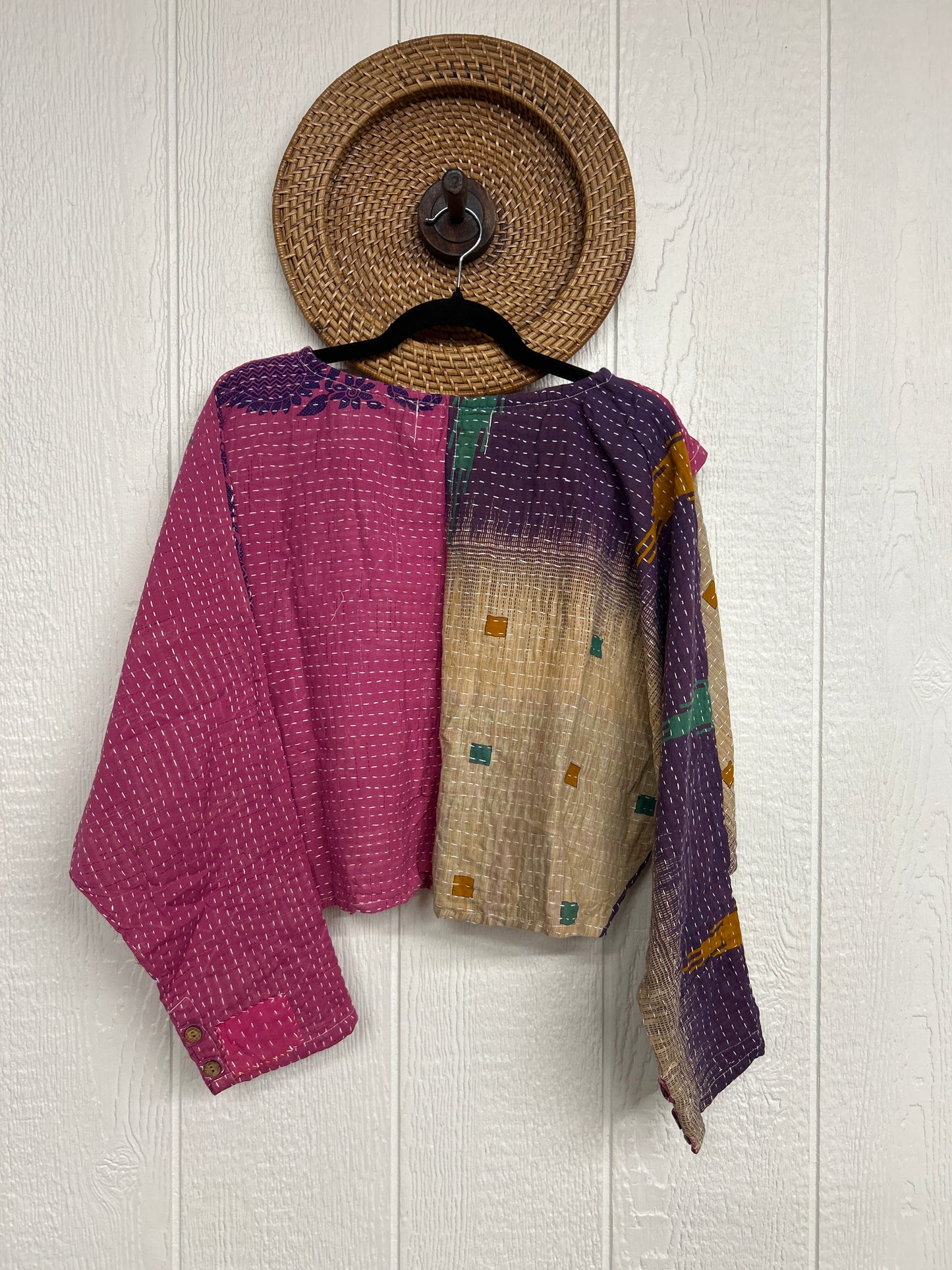 Pareo Kantha In Bloom Cropped Pullover 0326 013