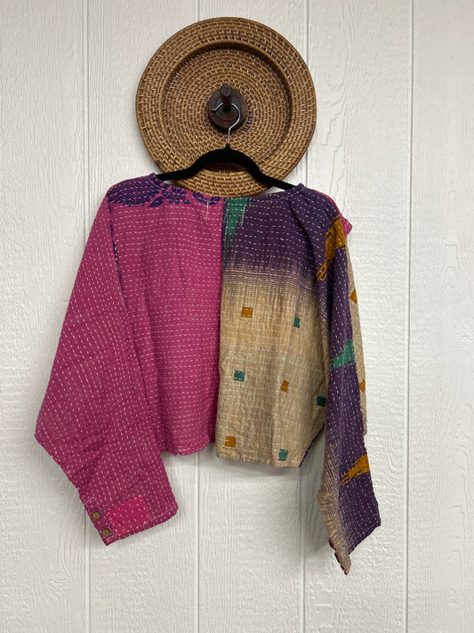 Pareo Kantha In Bloom Cropped Pullover 0326 013