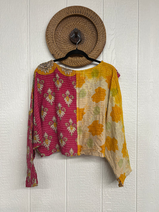 Pareo Kantha In Bloom Cropped Pullover 0326 012